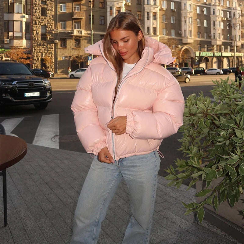 Nica Hooded Puffer Jacket - Stylish Winter Coat for Women, Warm Long Sleeve Casual Streetwear Winter Coats 5