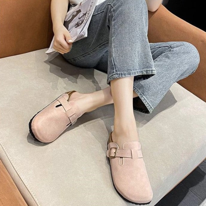 Slip-On Adjustable Buckle Clog