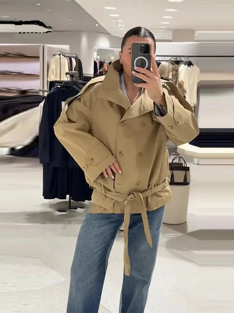 Veste trench utility col montant