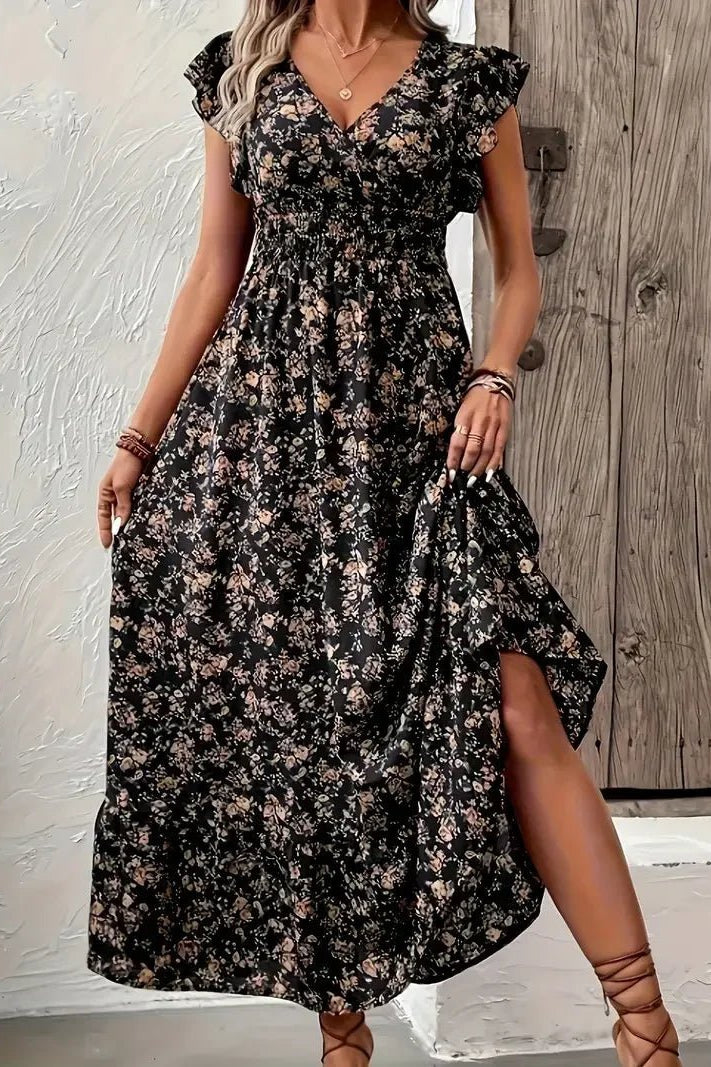 OLANE Beatrice Cute Plus Size Summer Dress Black1XLWomen's Dresses