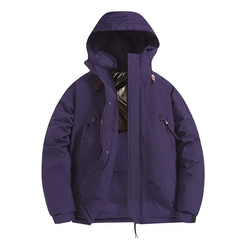Olane Brand Insulated Hooded Winter Jacket PurpleSJackets