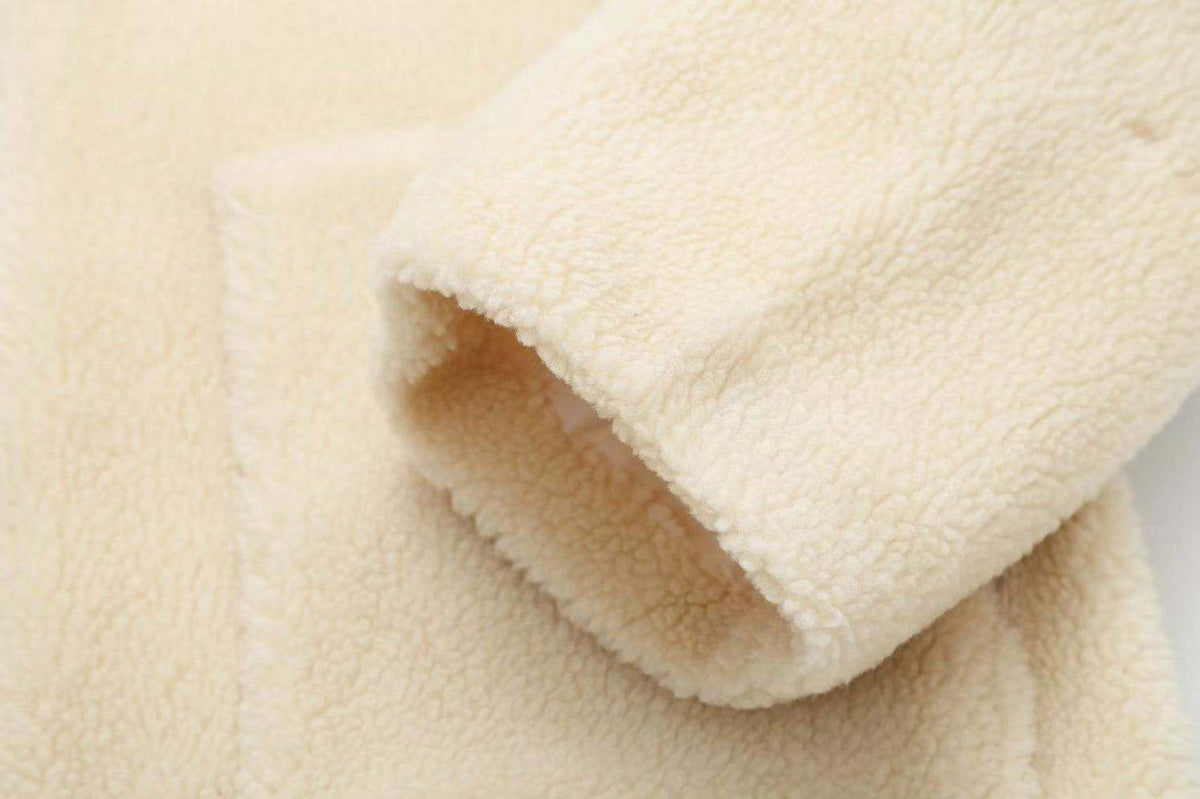 OLANE Carla Zip Up Teddy Jacket WhiteSWomen's Coats & Jackets