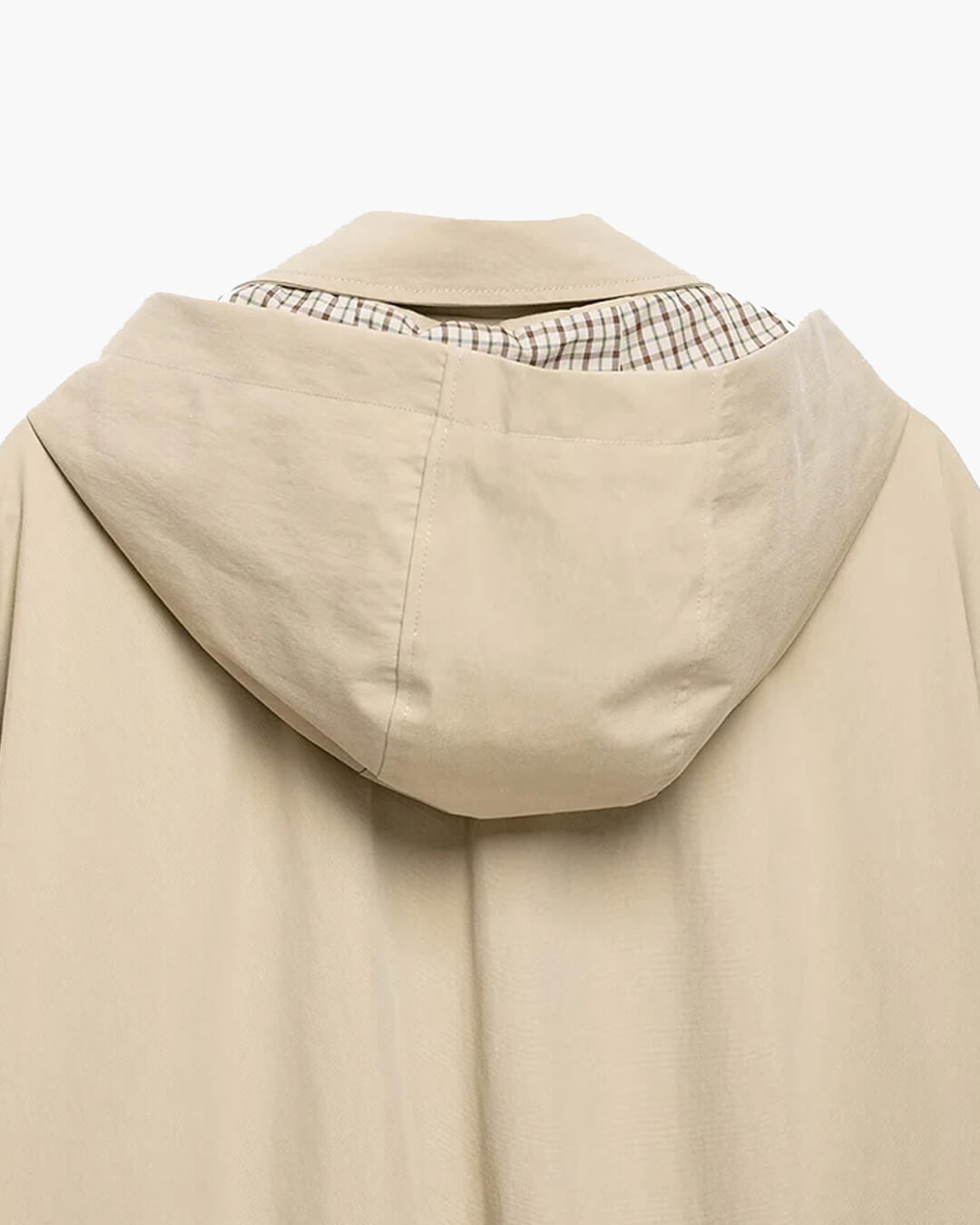 OLANE Casual Hooded Zip-Up Jacket BeigeSWomen's Coats & Jackets