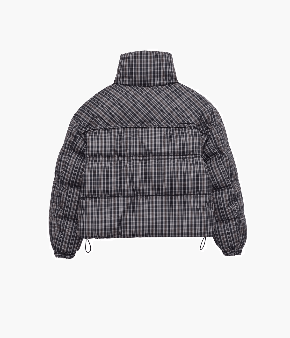 OLANE Classic Plaid High Neck Puffer Jacket LJacket