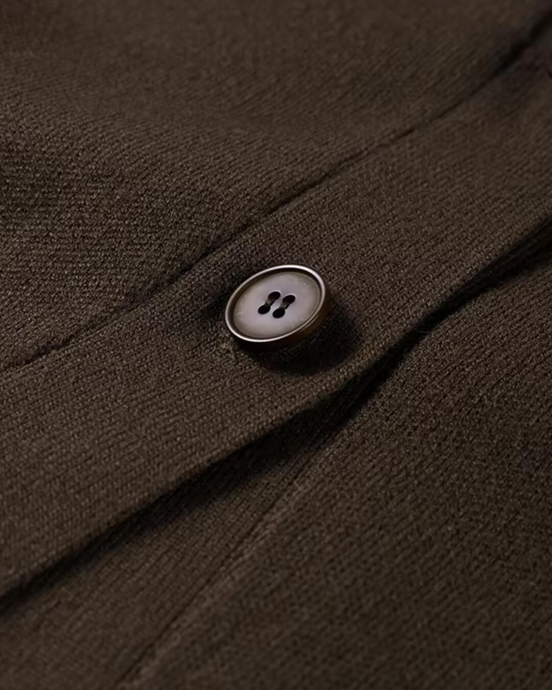 OLANE Classic V-Neck Buttoned Cardigan BrownLCardigan