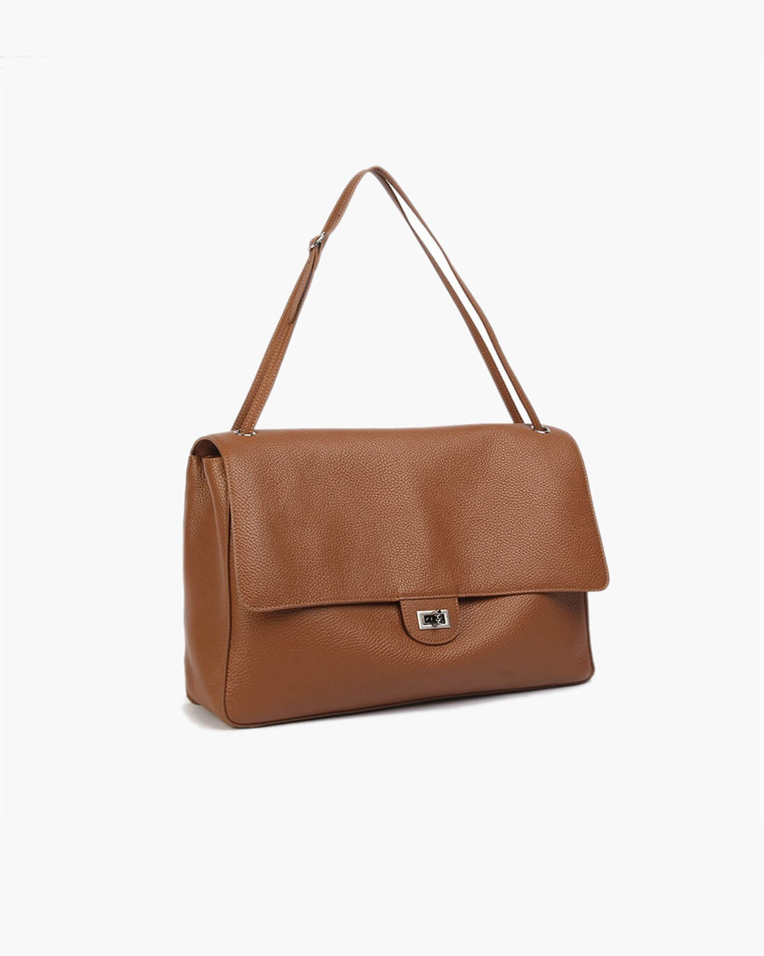 OLANE Elegant Crossbody Shopper Bag SmallBrownBag