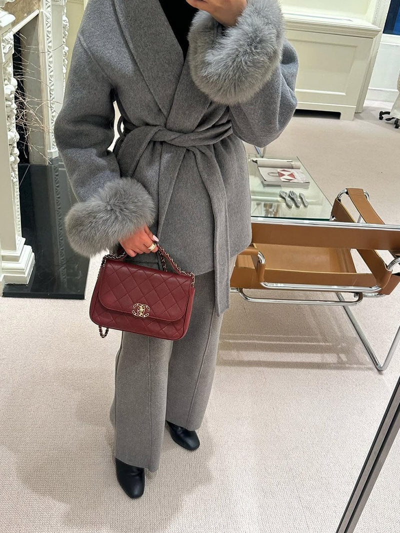 OLANE Esther Faux Fur Coat BlackSWomen's Coats & Jackets