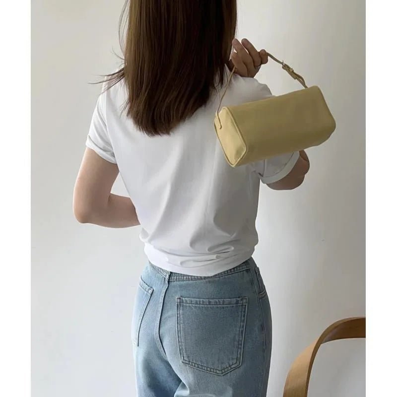 OLANE Faux Leather Crossbody Mini Bag YellowBag
