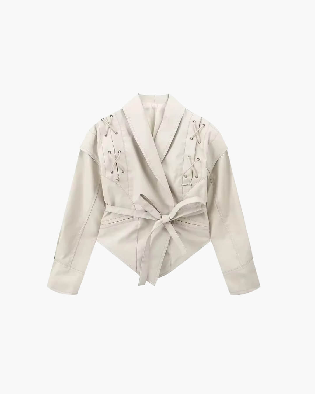 OLANE Kaye Leather Jacket WhiteMJackets