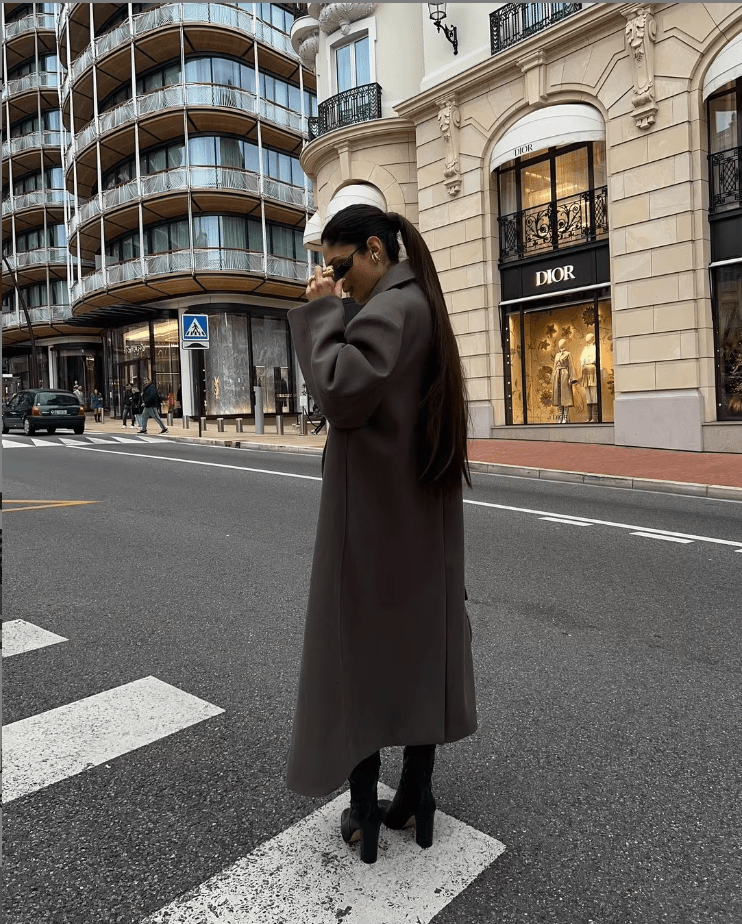 OLANE Lara Maxi Coat BrownLWomen's Coats & Jackets