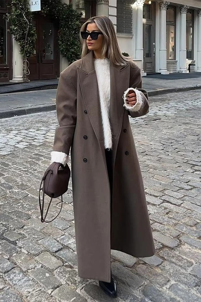 OLANE Lara Maxi Coat BrownSWomen's Coats & Jackets