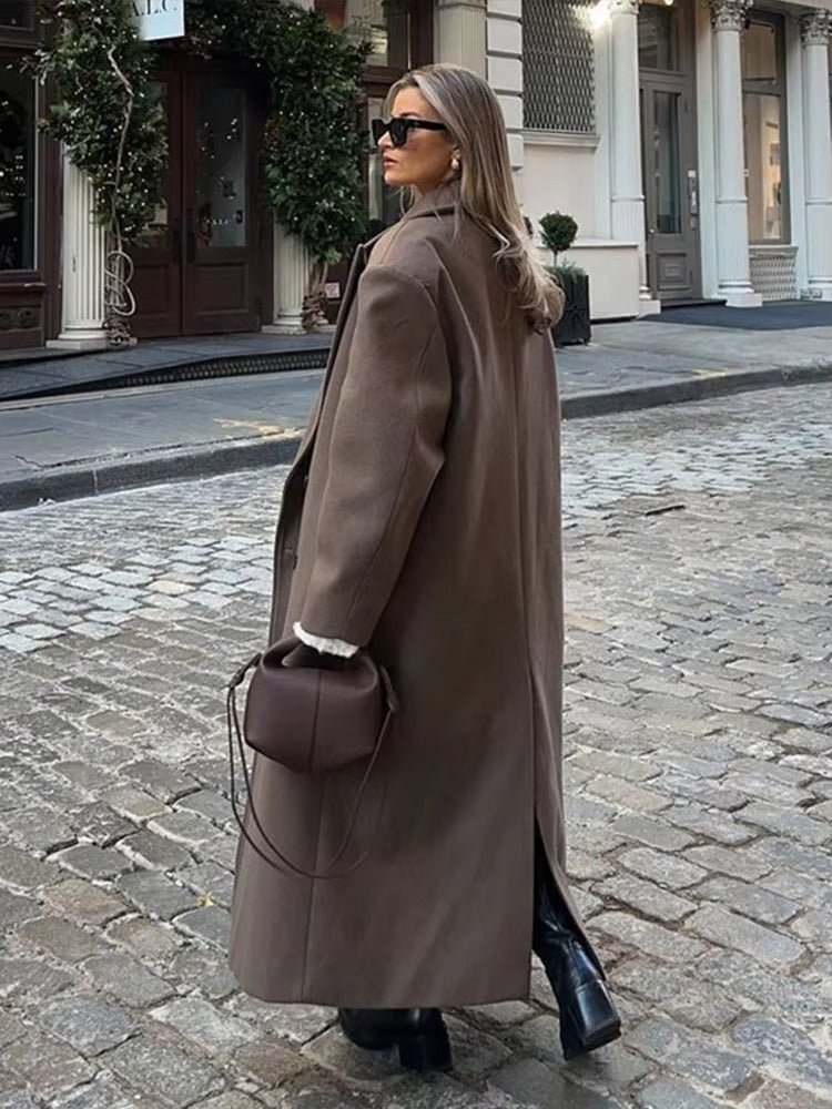 OLANE Lara Maxi Coat BrownSWomen's Coats & Jackets
