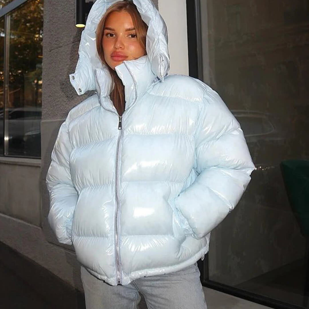 OLANE Mila Hooded Puffer Jacket BlueSWomen's Coats & Jackets