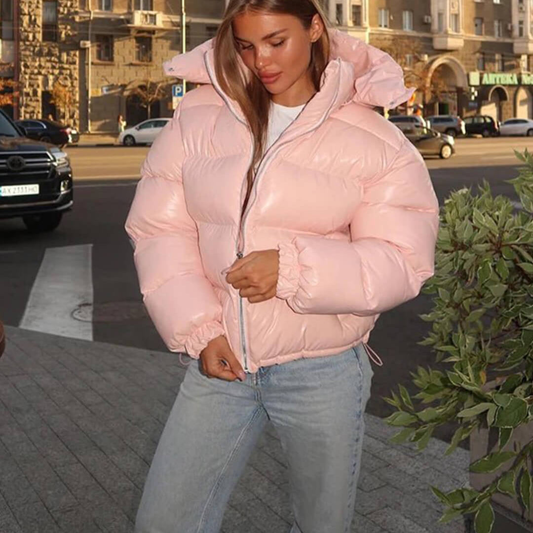 OLANE Mila Hooded Puffer Jacket PinkSWomen's Coats & Jackets
