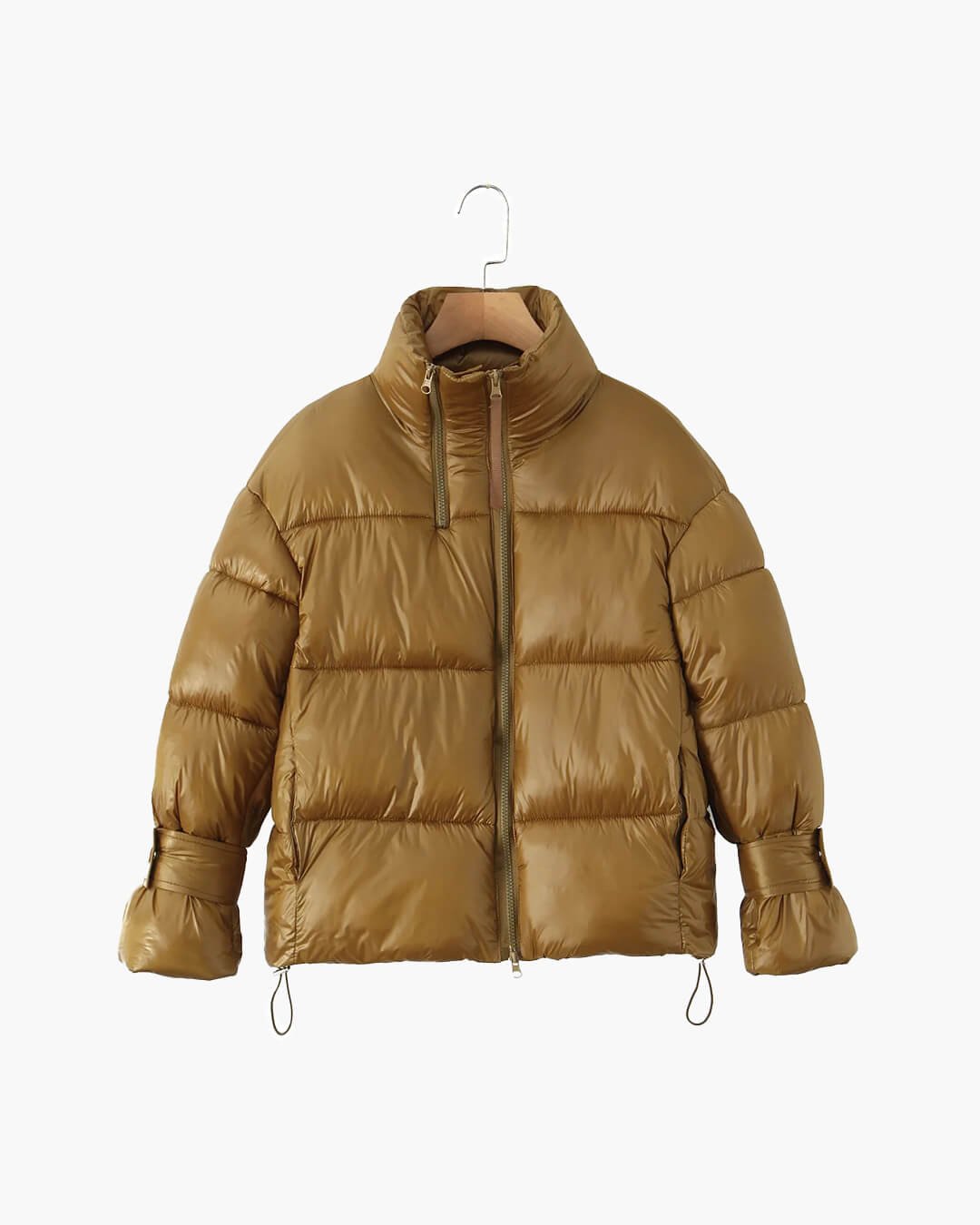 OLANE Monica Shiny Puffer Jacket BlueSWomen's Coats & Jackets