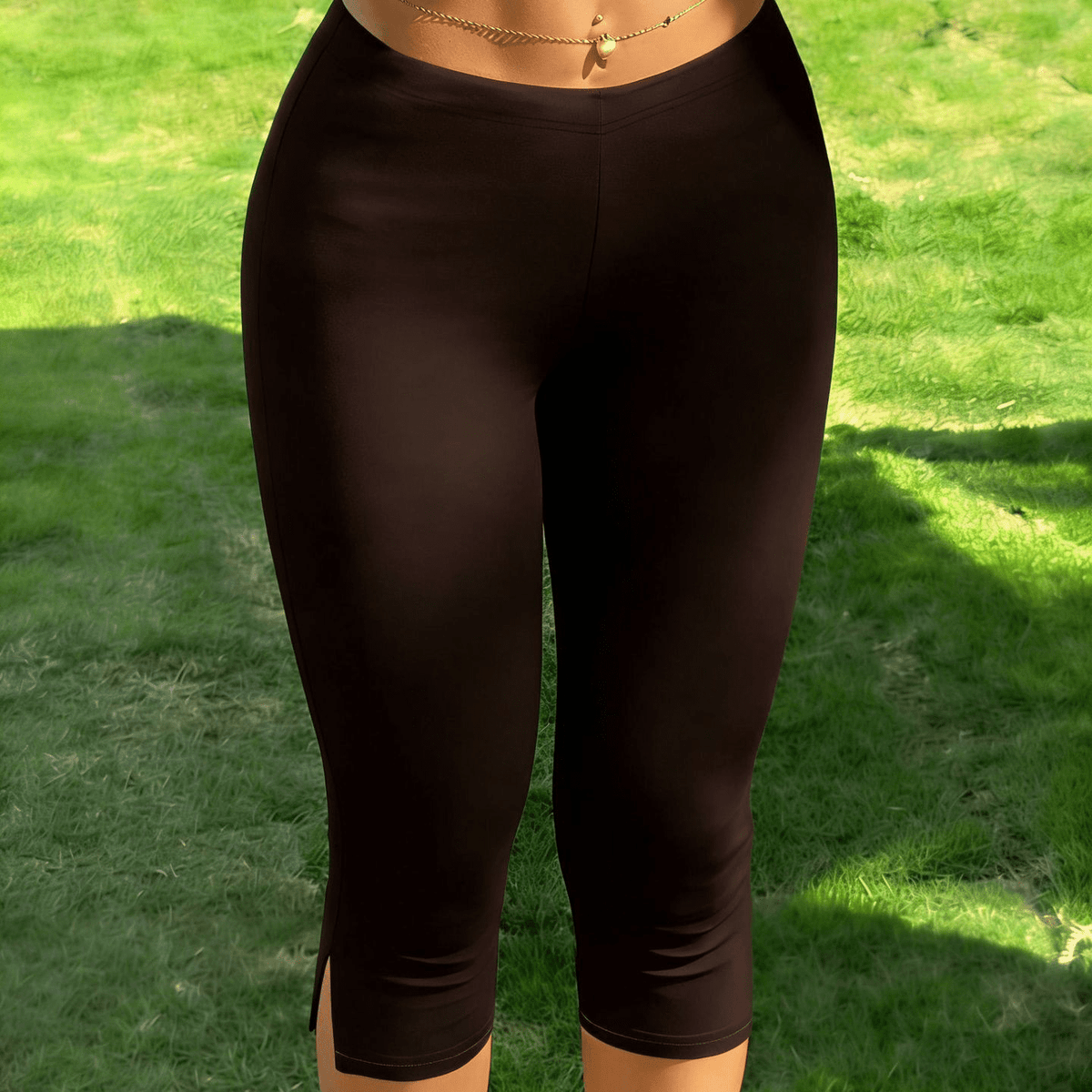 OLANE Myla Capri Leggings CoffeeSWomen's Bottoms