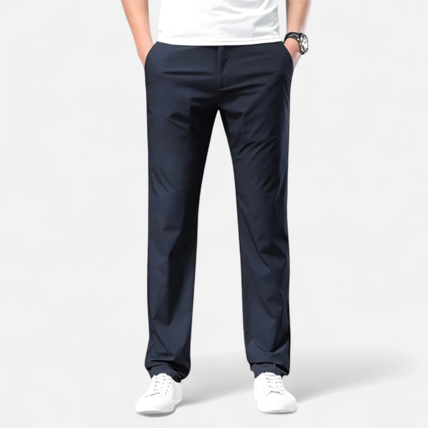 OLANE Slim - Fit Stretch Cotton Chinos BlueSMen's Bottoms