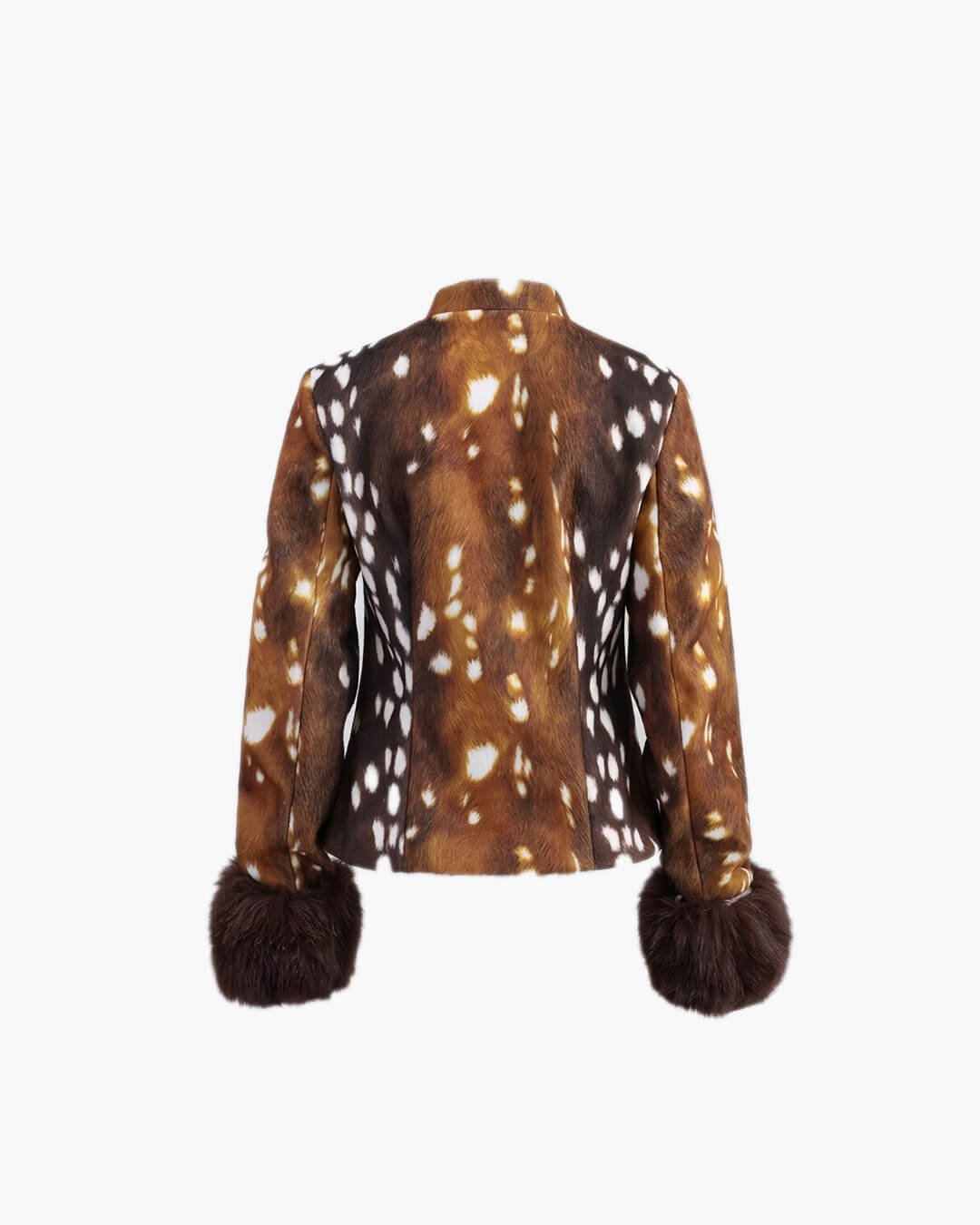 OLANE Stand Collar Faux Fur Bambi Jacket MWomen's Coats & Jackets