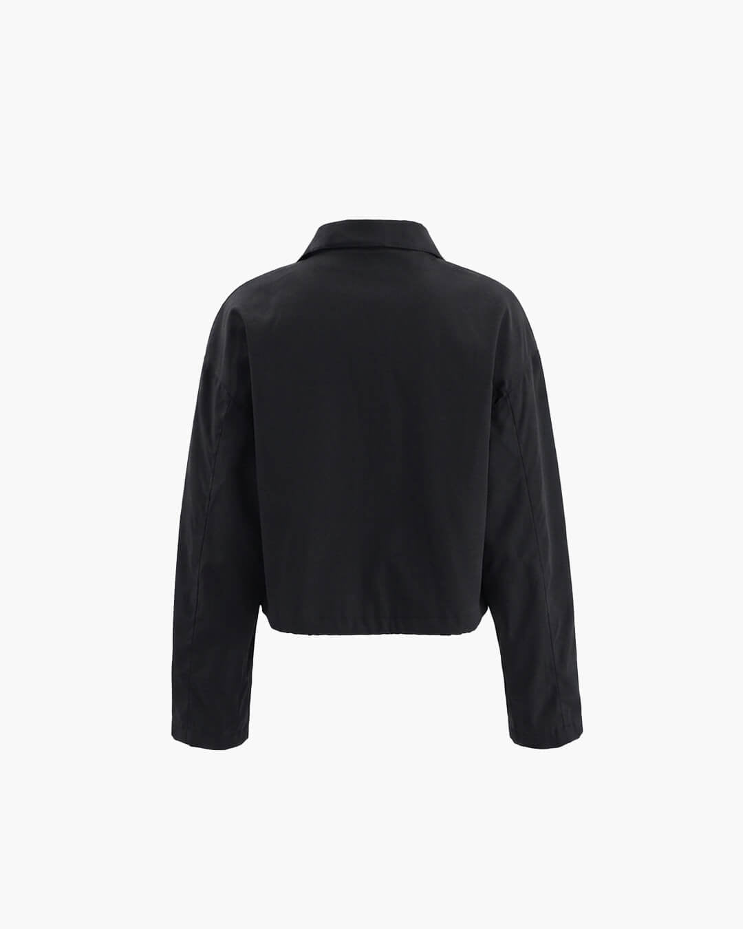 OLANE Zip Up Slouchy Cropped Jacket BlackSJacket