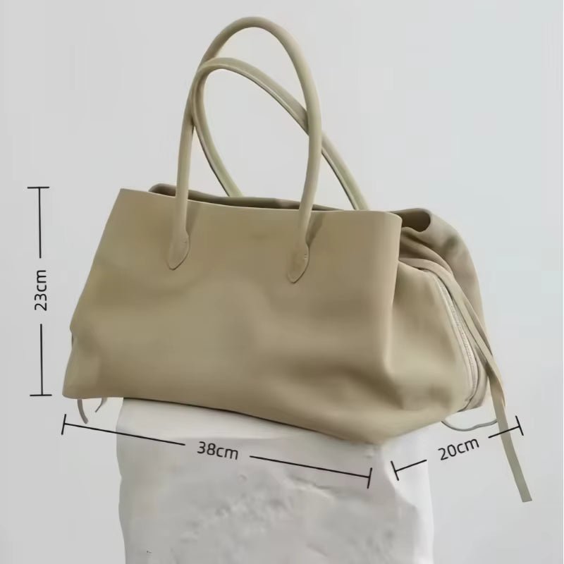 Multi-Compartment Shoulder Tote Bag