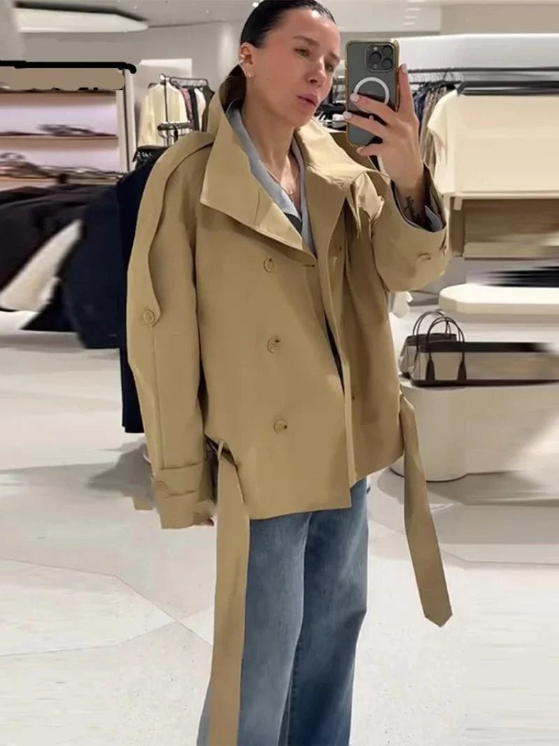 Veste trench utility col montant