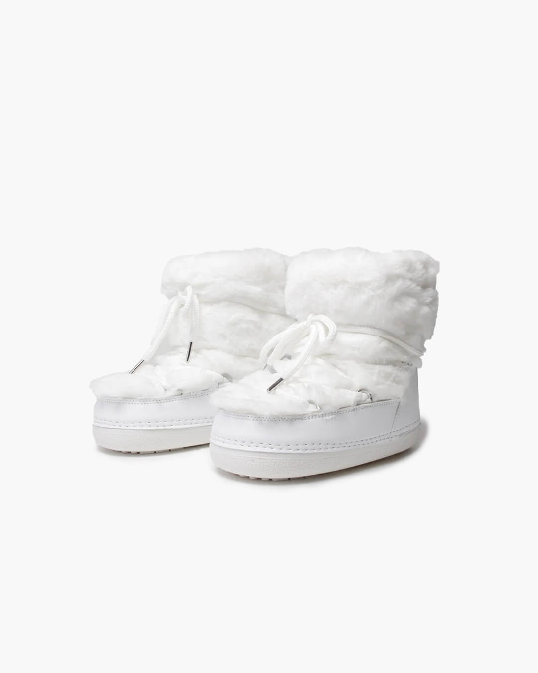 OLANE Aerwen Fluffy Fur Winter Snow Boots White Low36-37Women's Shoes