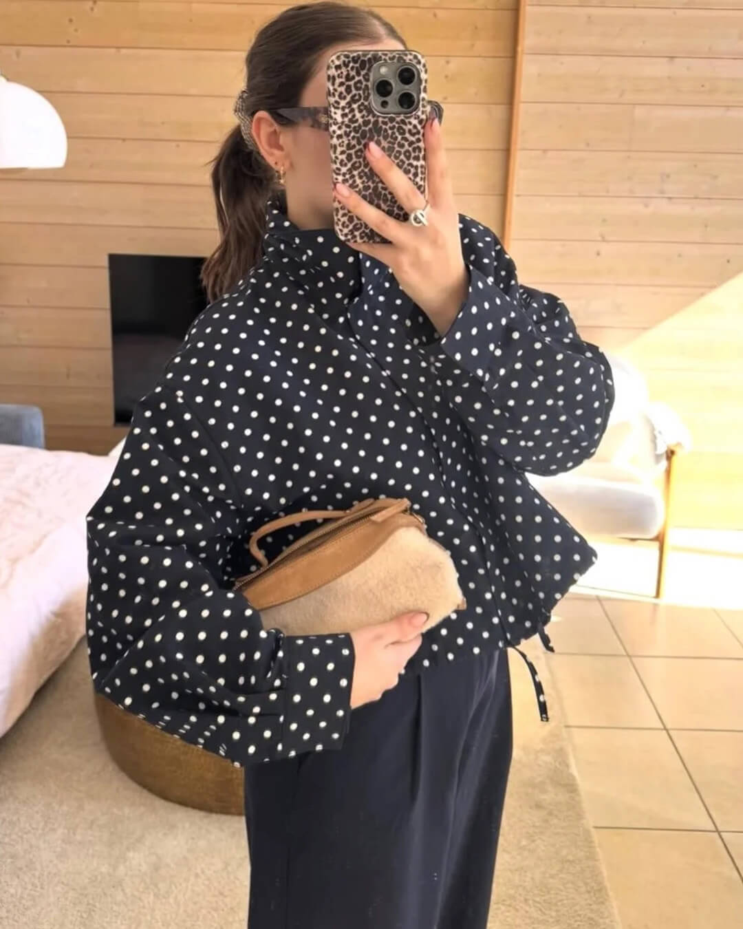 OLANE Annie Tailored Polka Dot Jacket BlackXSWomen's Coats & Jackets