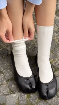Adelisa Ballerines à bout fendu avec nœud