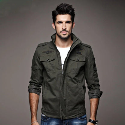 Olane Brand Army Military Style Jacket Army GreenXLJackets