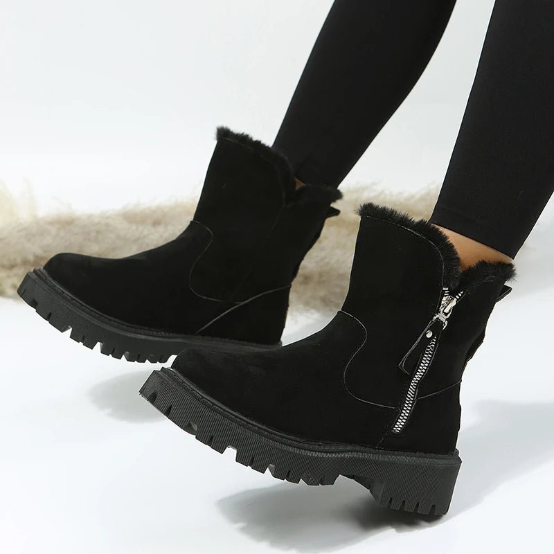 Olane Brand Faux Suede Boots Black36Women's Boots