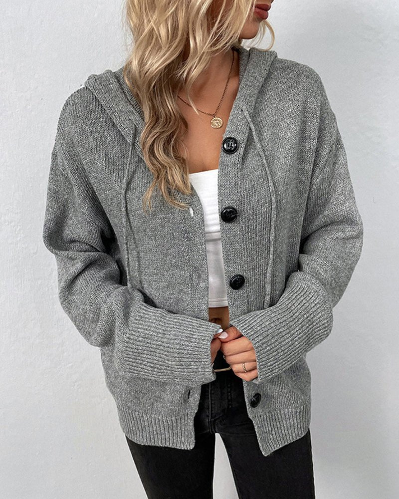 Olane Brand Hooded Cardigan Women GraySSweaters & Cardigans