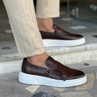 Afendo Leather Loafer with buckle