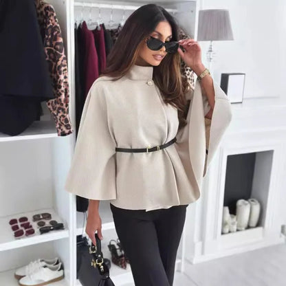 Olane Brand Stylish Cape Jacket BeigeSCapes