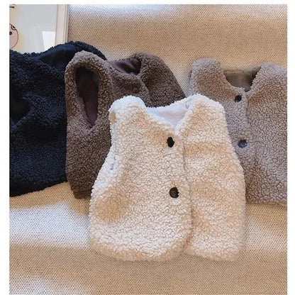 Olane Brand Velvet Baby Vest Light Brown90 (1 - 2 Years)Vests