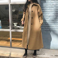 Manteau long Afrita avec ceinture