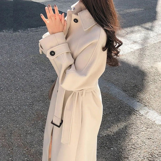 Olane Brand Waterproof Long Puffer Coat CremeSCoats