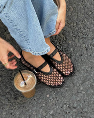 Adelmira ballerines en mesh respirant