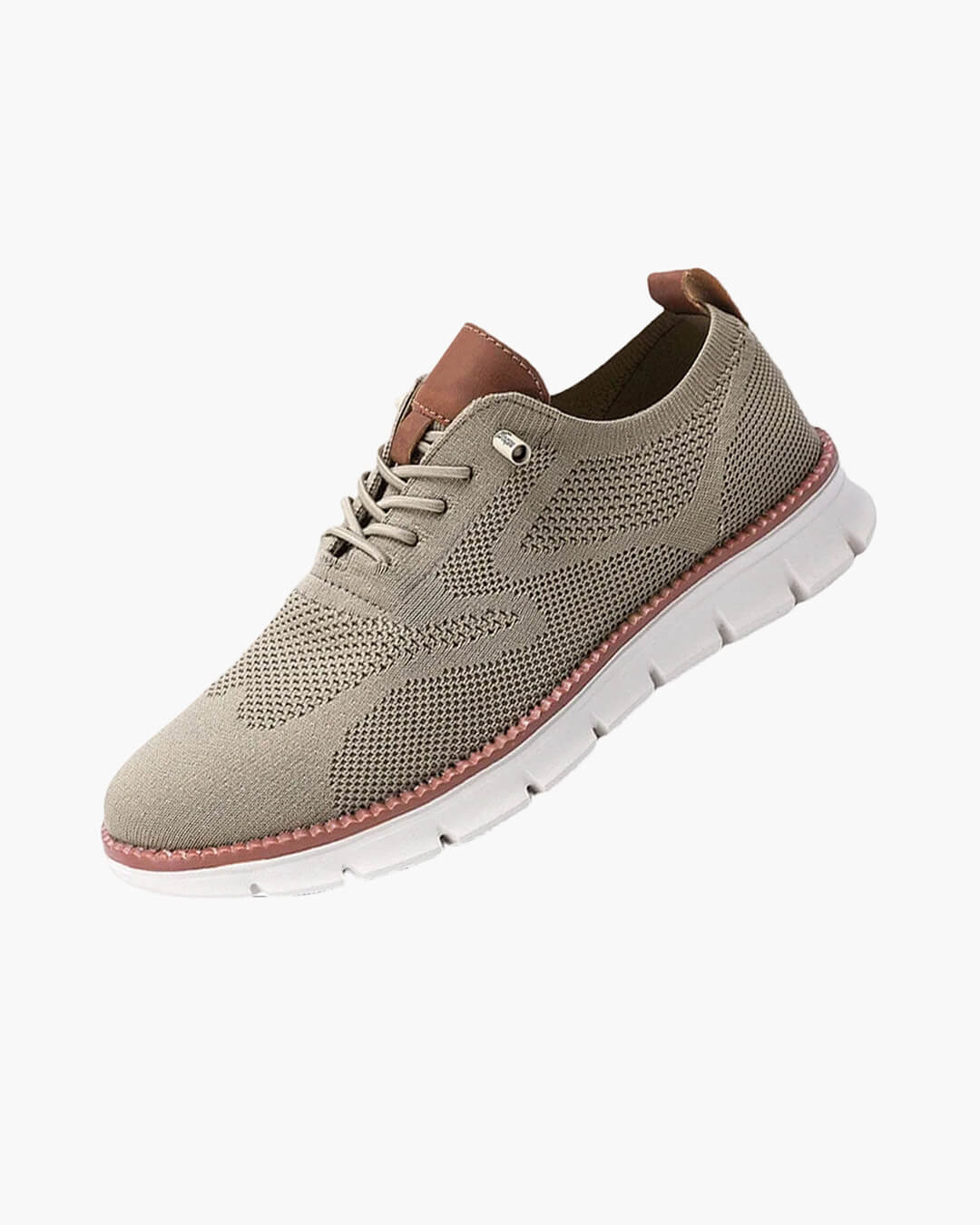 OLANE Breathable Non - Slip Knit Sneakers Khaki40Men's Shoes
