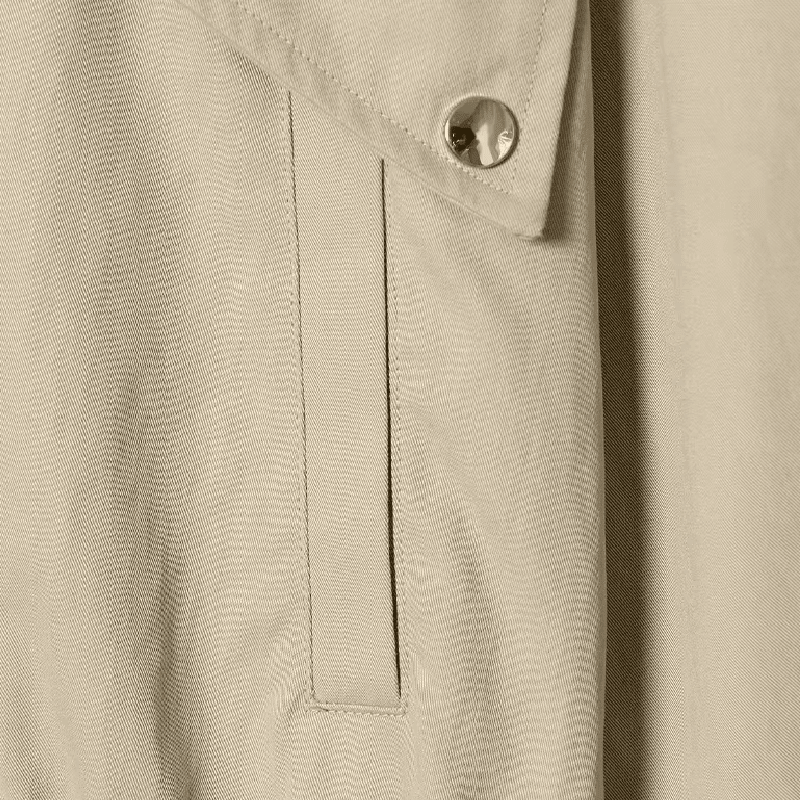 OLANE Casual Button-Front Stand Collar Jacket KhakiLWomen's Coats & Jackets