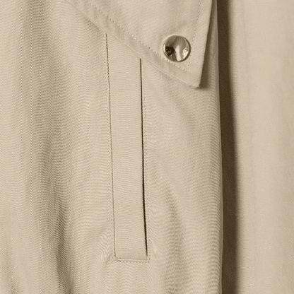 OLANE Casual Button-Front Stand Collar Jacket KhakiLWomen's Coats & Jackets