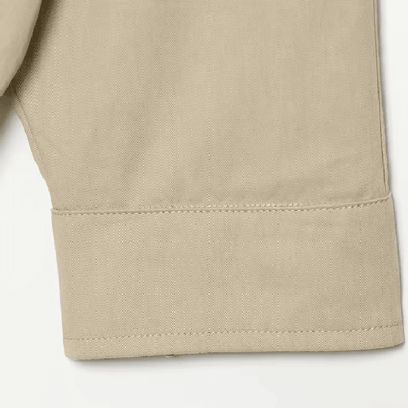 OLANE Casual Button-Front Stand Collar Jacket KhakiLWomen's Coats & Jackets