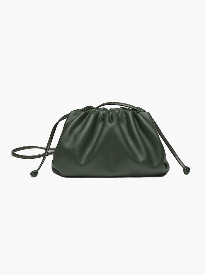 OLANE Classic Vegan Leather Crossbody Pouch GreenBag