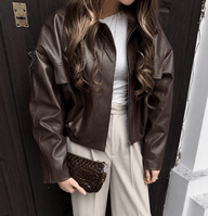 Classic Vintage Faux Leather Jacket
