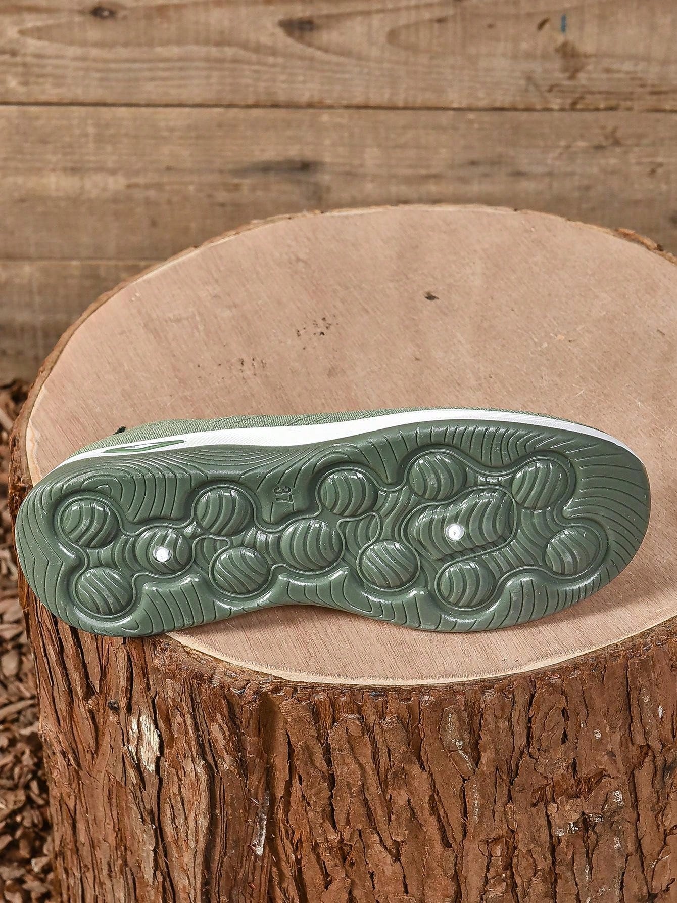OLANE Comfort Slip-On Knitted Walking Shoe Green36/6Women's Shoes