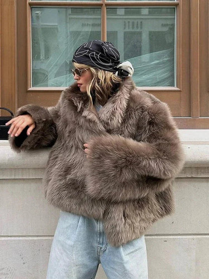 OLANE Ellie Faux Fur Coat SCoat