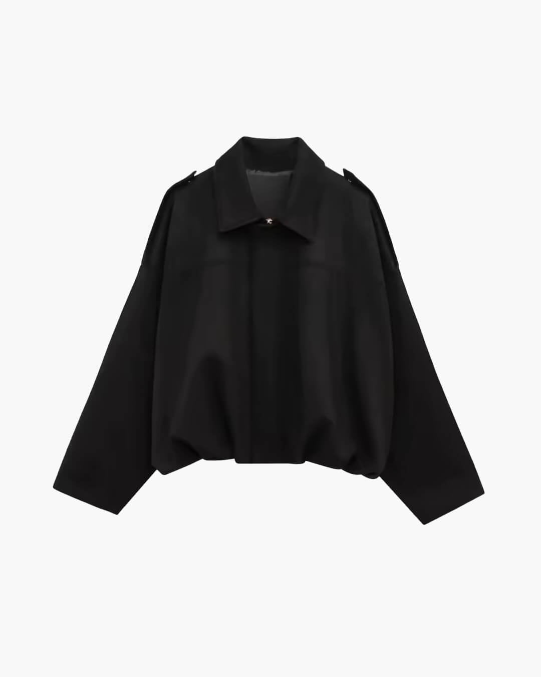 OLANE Faux Suede Zip-Up Bomber Jacket BlackSWomen's Coats & Jackets