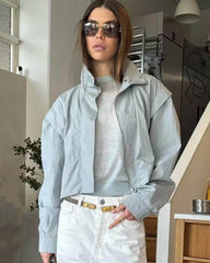 Isabel Veste courte zippée à col montant