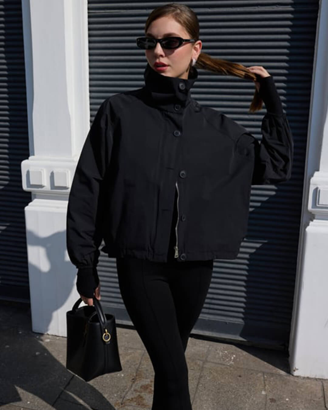 OLANE High - Neck Tailored Jacket BlackSWomen's Coats & Jackets