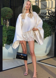 Jane Short taille haute en satin
