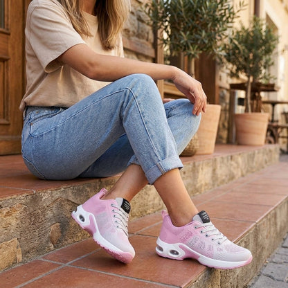 OLANE Lightweight Orthopedic Walking Shoes Pink Gray35Women's Shoes